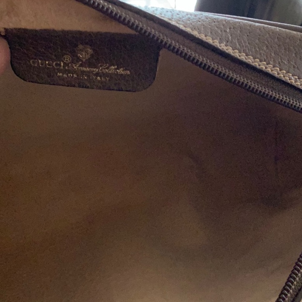 Gucci Cream and Brown Messenger Bag with GG Monogram - Picture 9 of 16